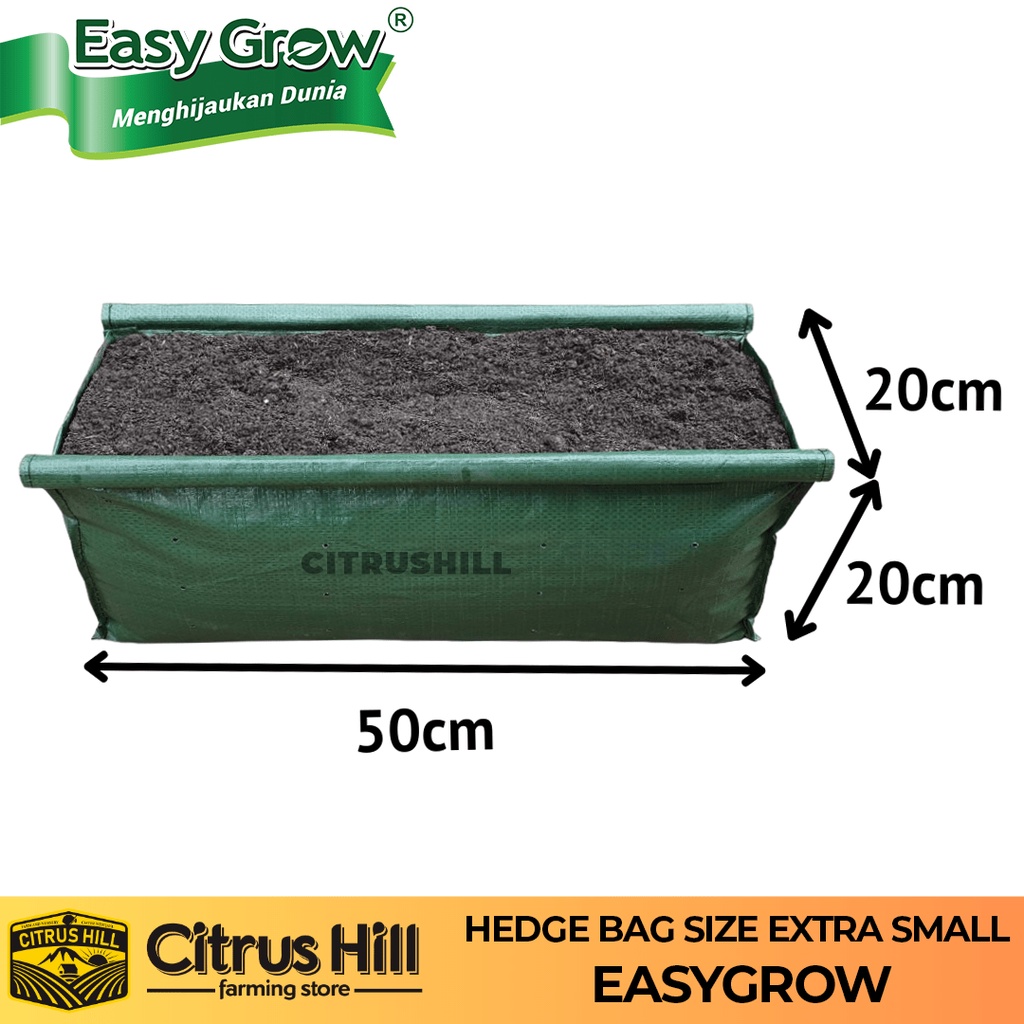 RB HEDGE PLANTERBAG pot persegi panjang hedge bag planter