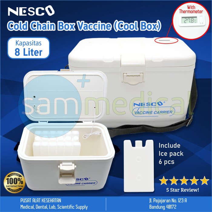 Nesco Cool Box / Cold Chain Box Vaccine / Vaccine Carrier Box 8 Liter