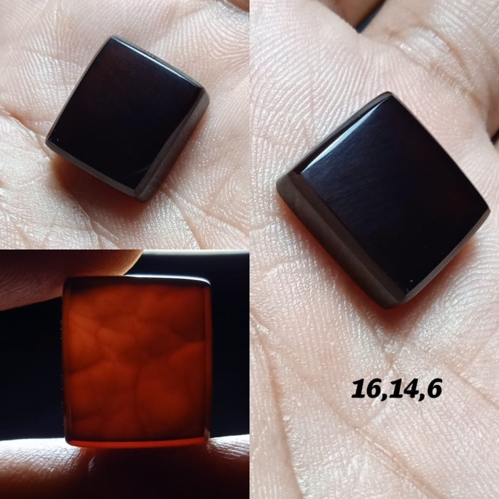 Natural Batu Akik Motif Gambar Yaman Wulung Coklat Kopiko Unik Antik 1