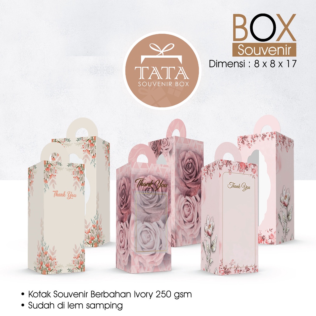 

Box souvenir 8 x 8 x 17 cm Ivory (Min Order 5 pcs)