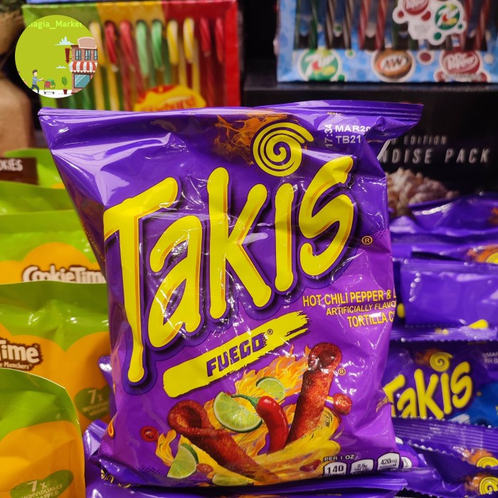 

Takis Fuego Hot Chilli Pepper Tortilla Chips 3,25 OZ