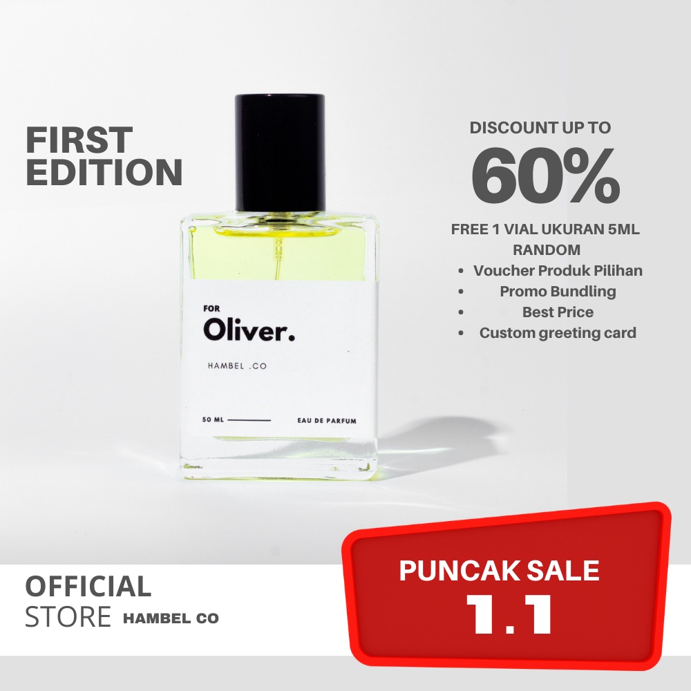 Hambel parfum- For Oliver | Vanilla & Coffee | parfum Unisex