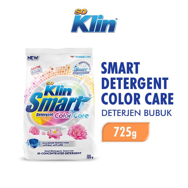 SoKlin Smart Detergen Bubuk 725 gr / So Klin Detergent Laundry