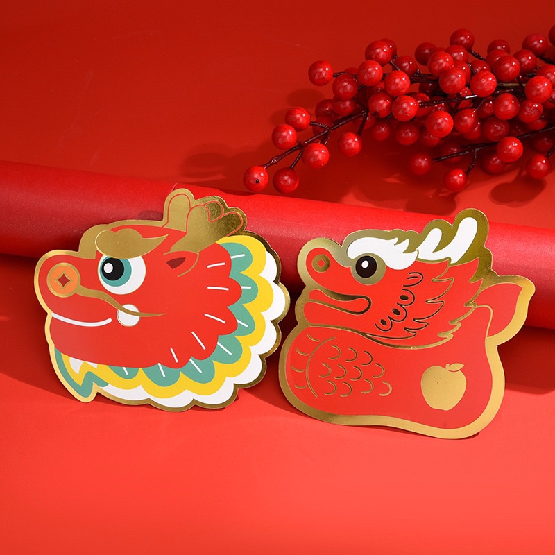 

angpao naga (12 pcs) kecil lucu tahun baru imlek 2024 shio dragon hongbao