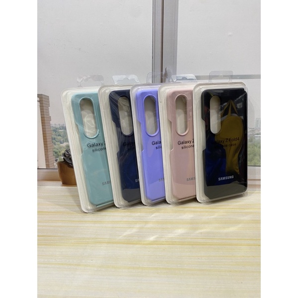 Samsung Z Fold 5 5G Z Fold 4 Z Fold 3 Z Fold 6 Silicone Case Soft Anti Jamuran Soft Case Macaroon