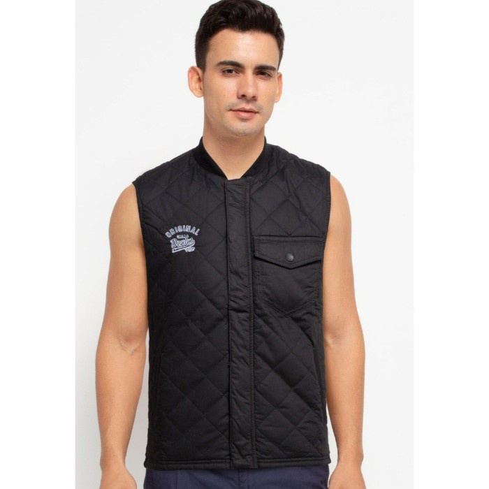 ✨BISA COD✨ -CARDINAL - JACKET VEST PRIA - VEST Black Vest Trendy Rompi Fashion Rompi Terlaris Kekini