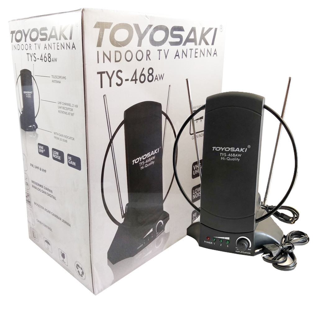 Penguat Sinyal Toyosaki Indoor TV Antena TYS-468 AW Toyosaki