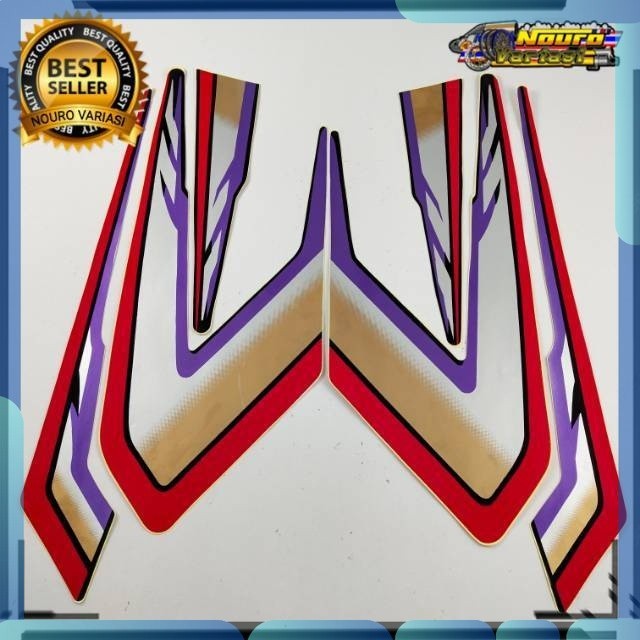 Stiker striping yamaha rx s rxs special merah 1995 95 spesial bagus