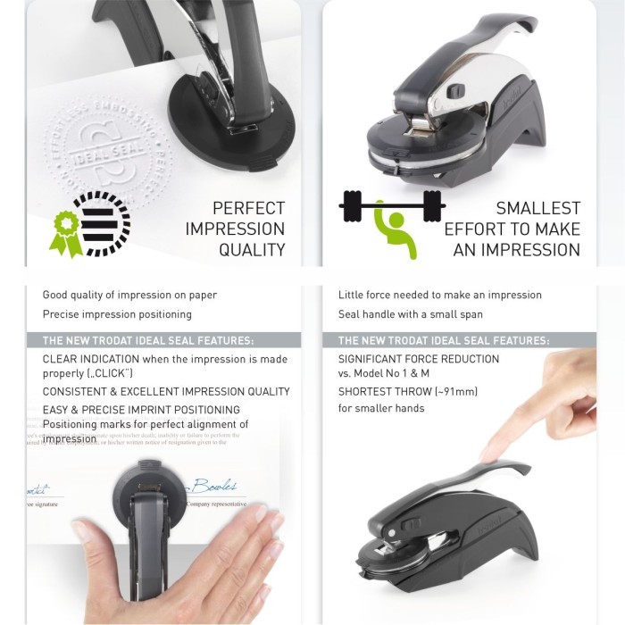 

Trodat Ideal Seal 41 mm Stempel Timbul / emboss - Bodinya saja