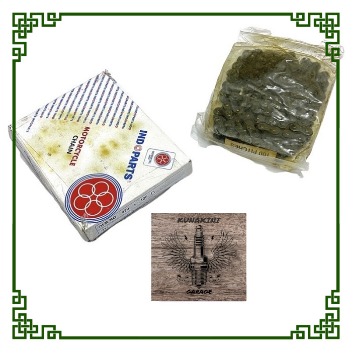 Rante rantai roda 420 honda c50 c70 c700 c800 astrea 800 imi / Rantai Motor Honda