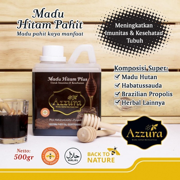 

Promo Madu Azzura - Madu Hitam Plus - 450 gram