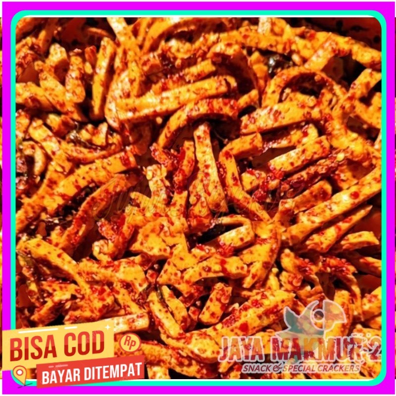 

basreng stik 1kg viral pedas daun jeruk bumbu melimpah