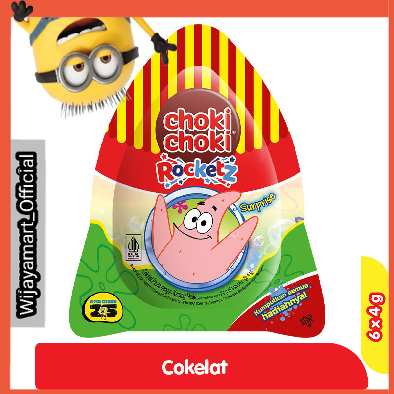 

Choki Choki Pasta Cokelat Surprise 6 x 4 g