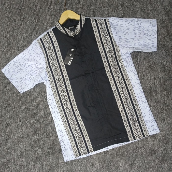 ☞SALE EID MUBARAK☜ Kemeja Koko Pria Dewasa Cole Busana Muslim Pria - Batik 02, XXL