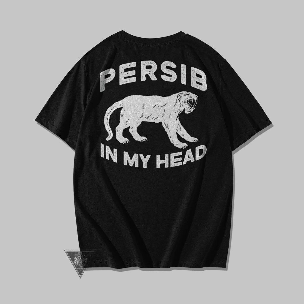 Tshirt PERSIB IN MY HEAD Kaos Persib Bandung Logo Terbaru Kaos Distro Cotton Combed 24s PREMIUM