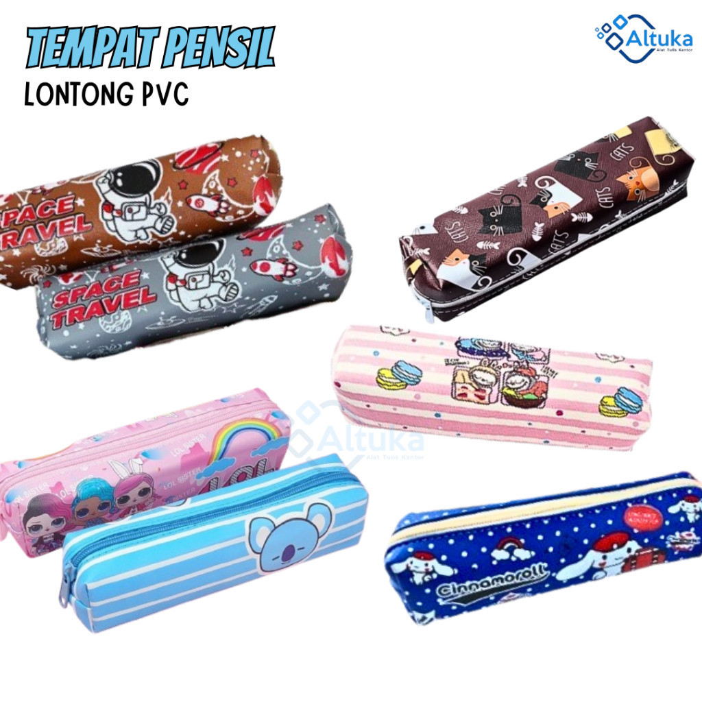 

Tempat Pensil / Pencil Case Resleting Funcy / Tempat Pensil Lontong Pvc Murah