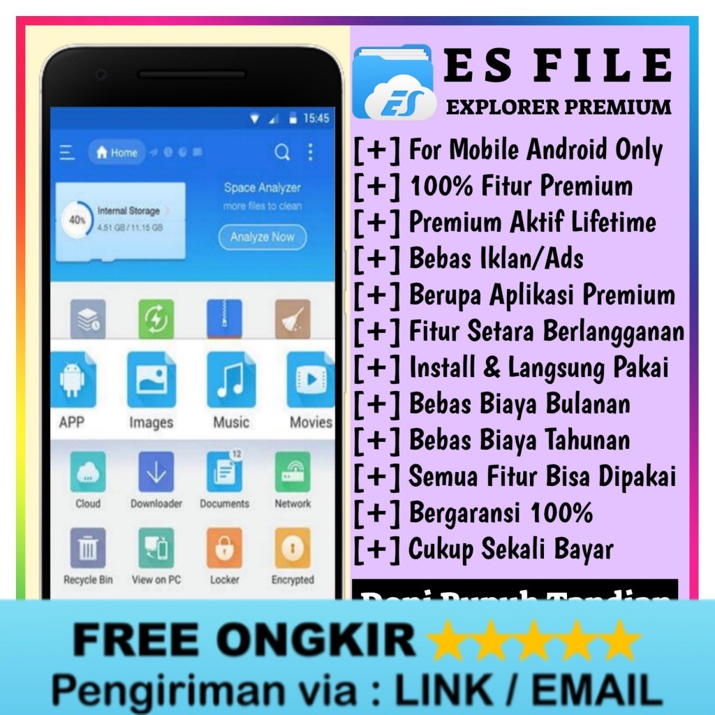Beli 1 Gratis 1 ES File Explorer Pro Unlimited