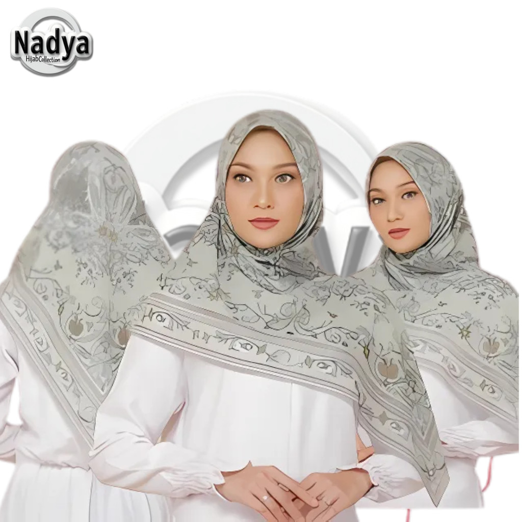 Kerudung Segi Empat Hijab Jilbab Voal Premium Motif Syari Lasercut 130x130