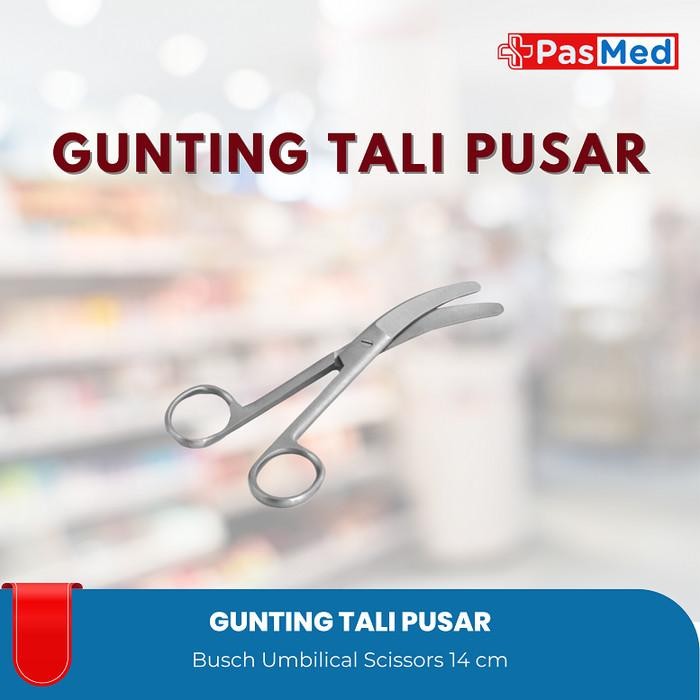 

Gunting Tali Pusar 14cm Busch Umbilical Scissors 14 cm Marwa