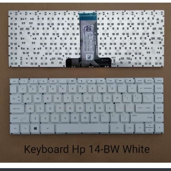 Wst keyboard hp 14g-BR 14-BS TPN-Q186 14-BW TPN-Q187 putih