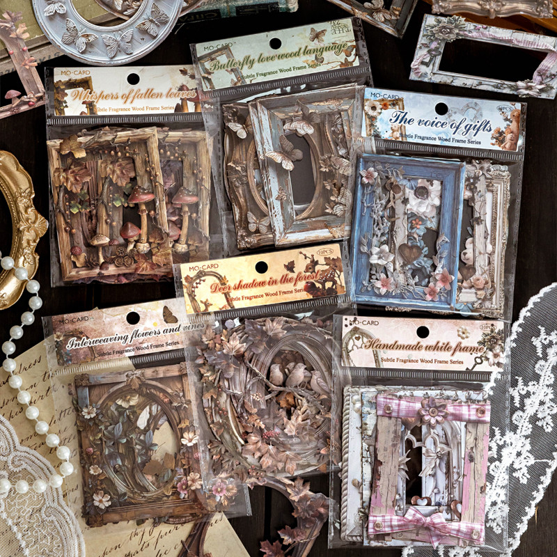 

Mr. Paper 2Style 30Pcs/bag Skeleton Embossed Collage Card Material Pack DIY Handbook Scrapbook Photo Frame Decoration