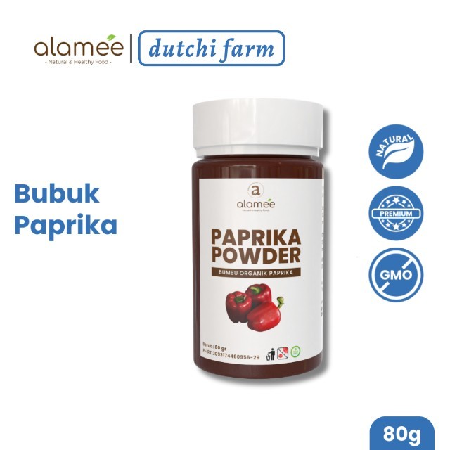 

ALAMEE Paprika Bubuk Powder Ground Bumbu Dapur Instan Organik Murni Asli Tanpa Campuran 50g Dutchi Farm