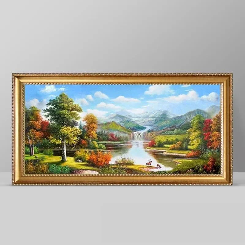 

3269541Digital oil painting living room decorative painting sofa background wall hanging painting