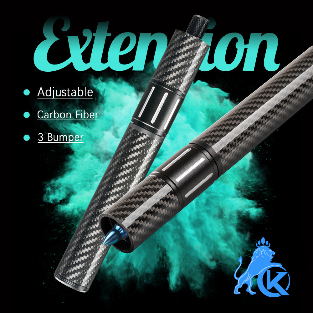 Carbon Fiber Billiards Extension Bumper, Extendable Stick, Billiard Accessories for Mezz Predator, K