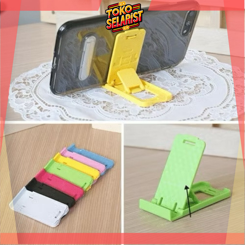 COD MAKASSAR  DUDUKAN HANDPHONE LIPAT / STAND HP TABLET / HOLDER UNIVERSAL / KURSI HP