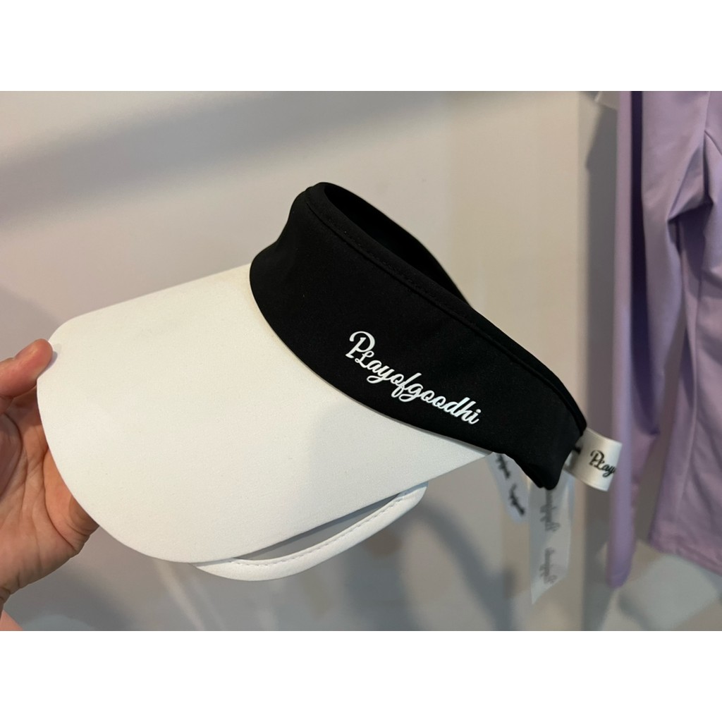 Casual Sports Golf Hat Female Korean Style Empty Top Cap Retractable Large Brim Sun Protective Tenni