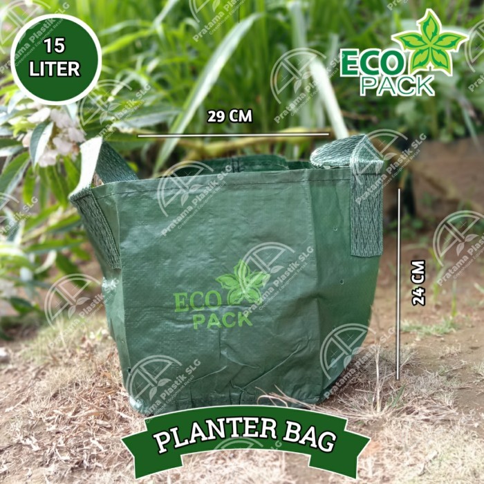 Planter bag 15 liter warna hijau