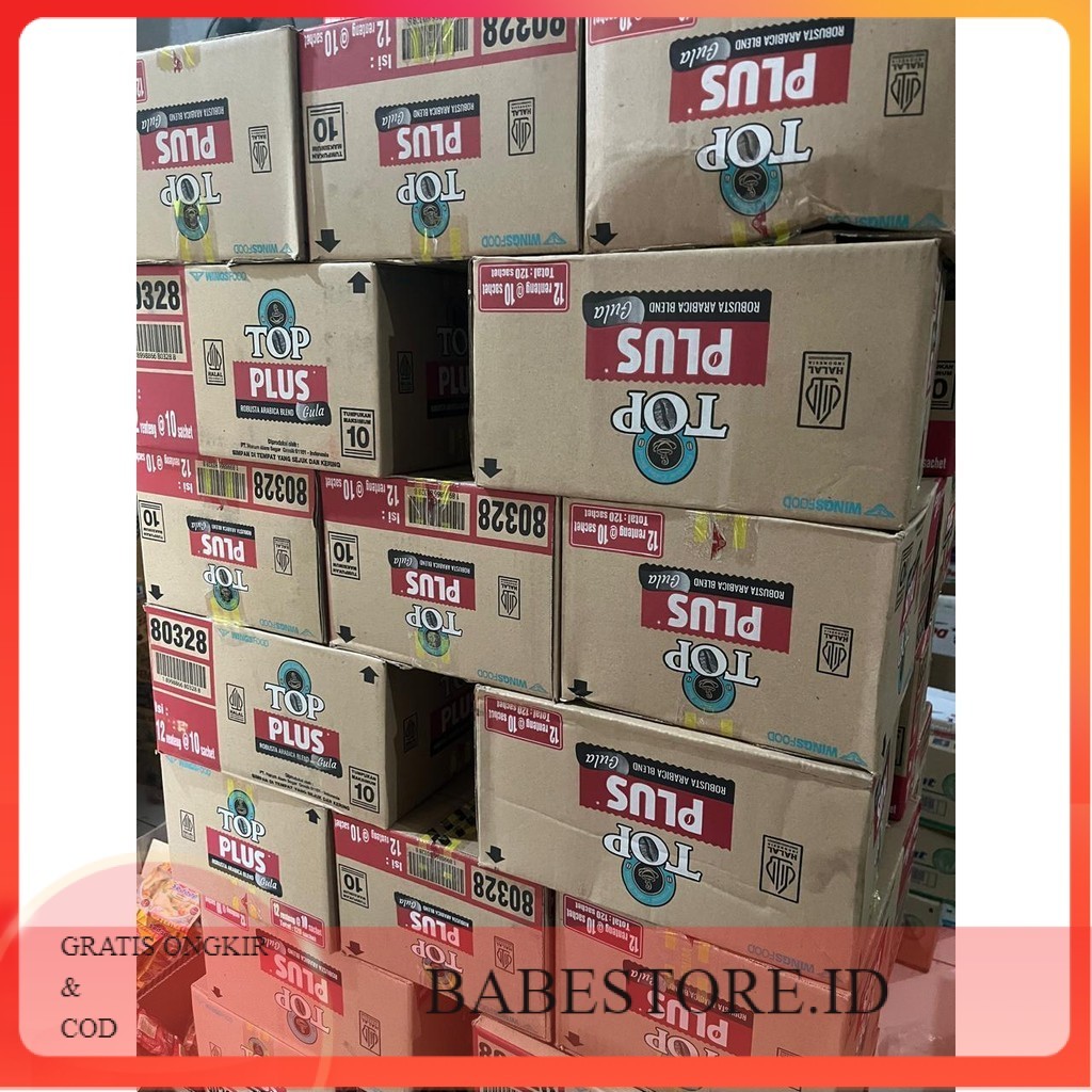 

1 Dus Kopi Top Plus (Kopi+Gula) Isi 12 Renteng @10 Pcs Coffee Robusta Bubuk