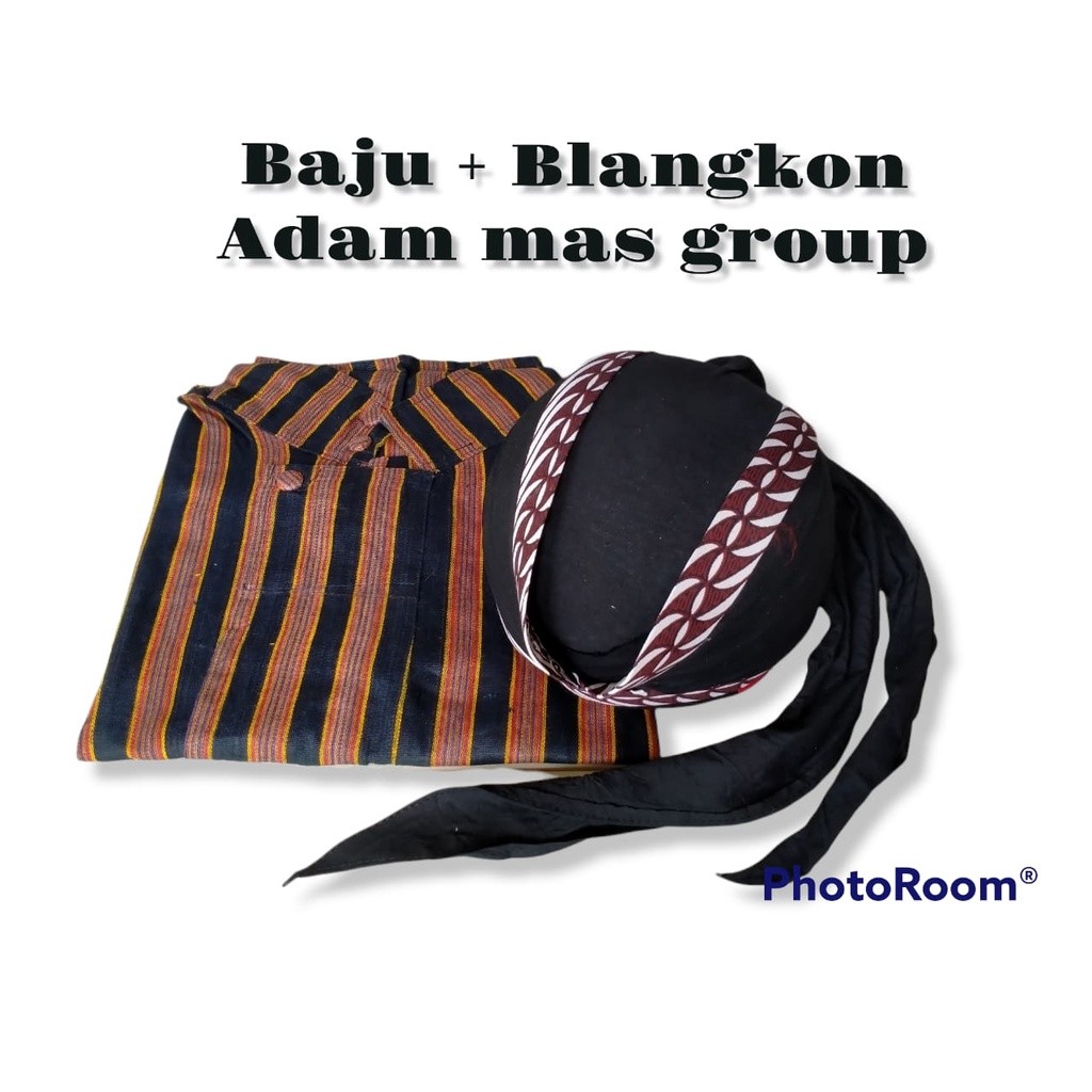 LURIK Baju Surjan Lurik Jawa Pria Dewasa Baju adat jawa dewasa Baju pria adat jawa Blangkon jogja