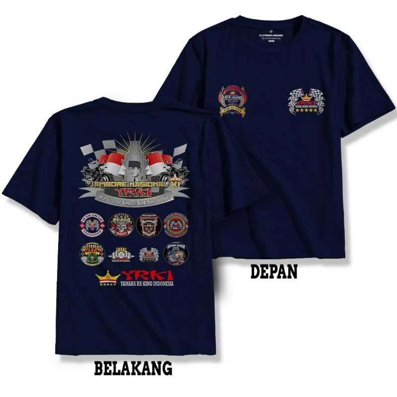 VISSION OFFICIAL T-SHIRT Pria Wanita / Kaos JAMBORE NASIONAL YRKI Ir Soekarno Full Sponsored - Kaos 