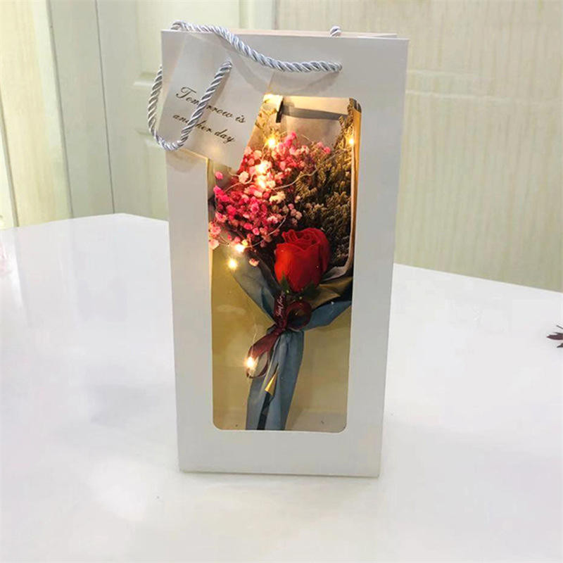 YOPIEN LED Soap Rose Bouquet – Buket Bunga Sabun Mawar, Wangi & Estetik