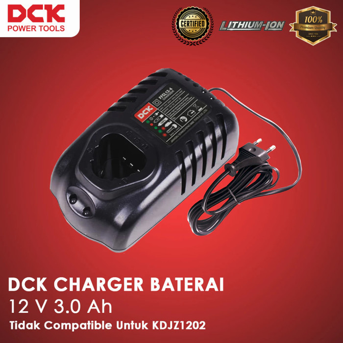 Cas Bor Baterai Cordless Bor Baterai 12V Max 3.0 Ah - DCK Charger Cordless Lithium 12 Volt