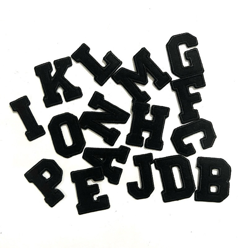 Bordir Patch Bordir Iron Huruf A-Z