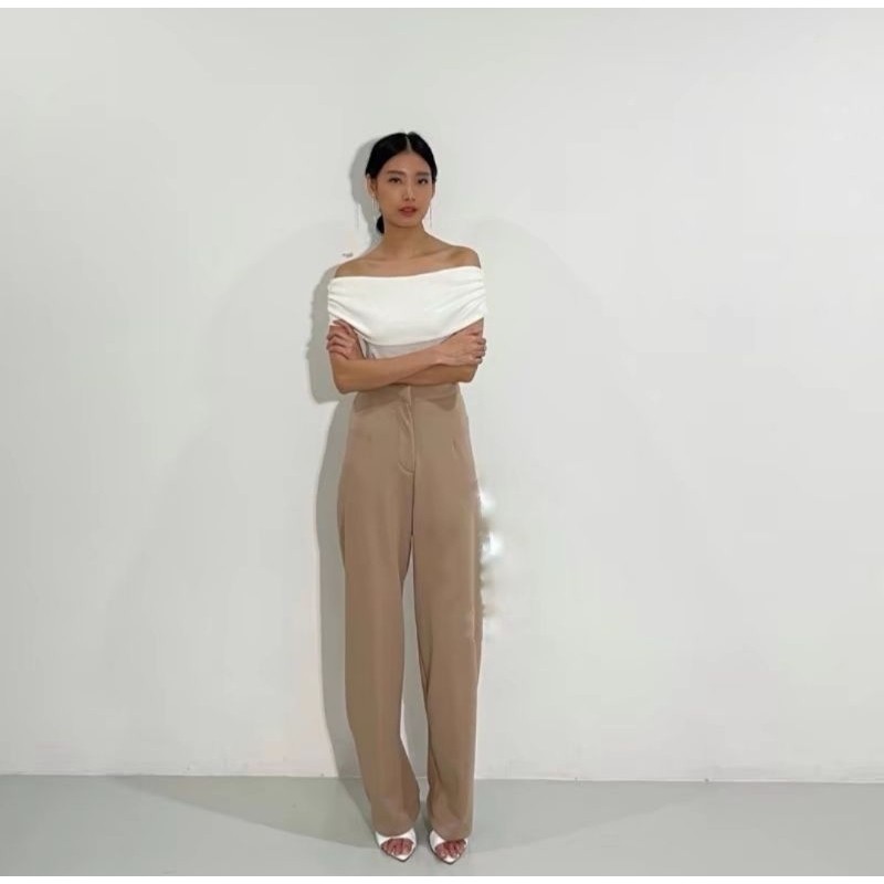 COZIE PANTS HIGHWAIST - KULOT COZIE PANTS RIP KNIT