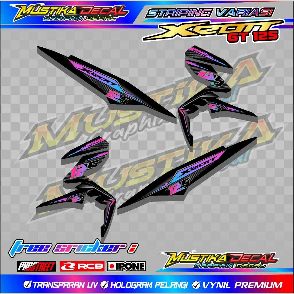 STRIPING VARIASI YAMAHA XEON GT 125 / STICKER LIST MOTOR YAMAHA XEON GT 125