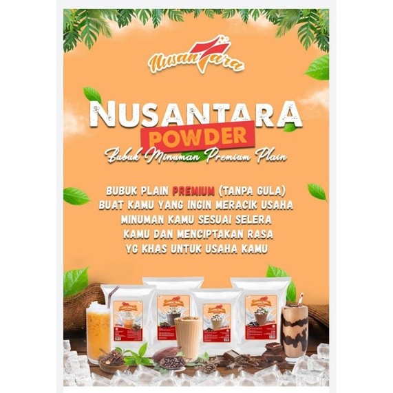 

Bubuk Premium Plain 20gr x 5Pcs / Nusantara Powder / Bubuk Minuman Premium 20gr / Tanpa Gula / Bubuk Minuman Kafe