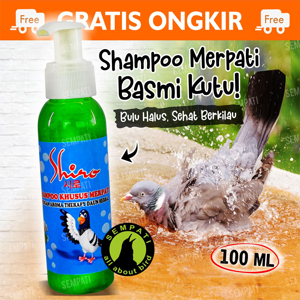 SEMPATI SHAMPO SHIRO MERPATI SAMPO KHUSUS BURUNG MERPATI OBAT PEMBASMI KUTU SABUN MANDI BURUNG MERPA