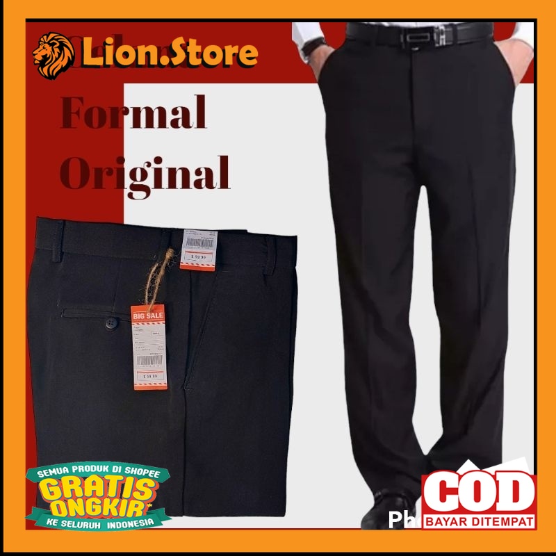 CELANA BAHAN KAIN NYAMAN LEMBUT HALUS /CELANA KERJA REGULER PRIA CELANA BAHAN KAIN DASAR TWIST  BAPA