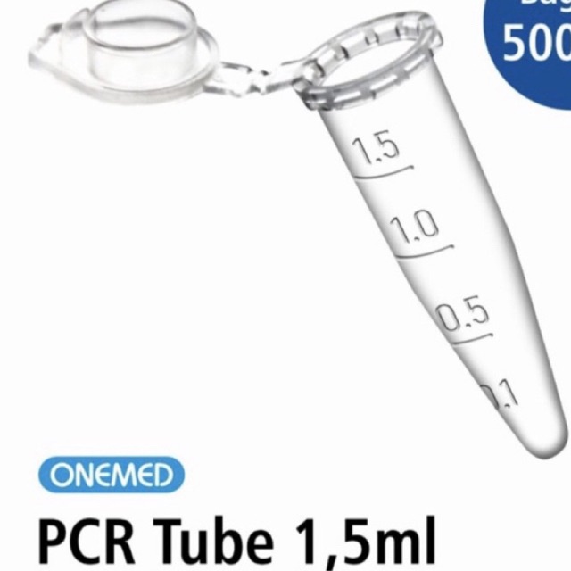 (COD/INSTANS) PCR TUBE 1.5 ML ONEMED TABUNG EPPENDORF 1.5 ML (analla store pdg)