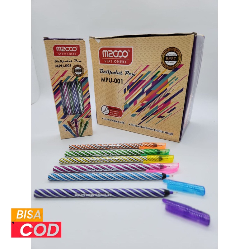 

12pcs Pulpen M2000 0.7mm BallPoint Pena