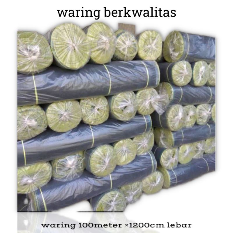 waring 120cmx100 meter keramba ikan pagar tanaman