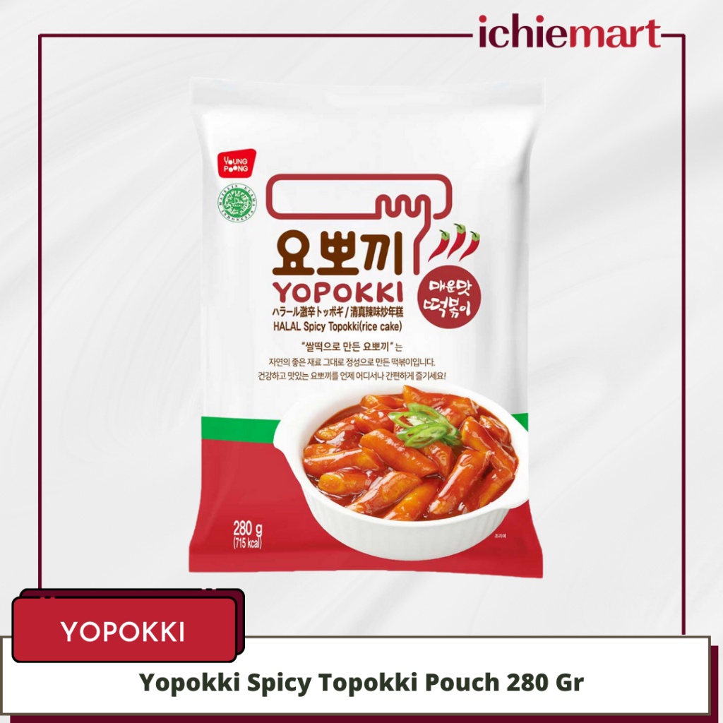 

Yopokki Spicy Topokki Pouch Halal 280 Gr