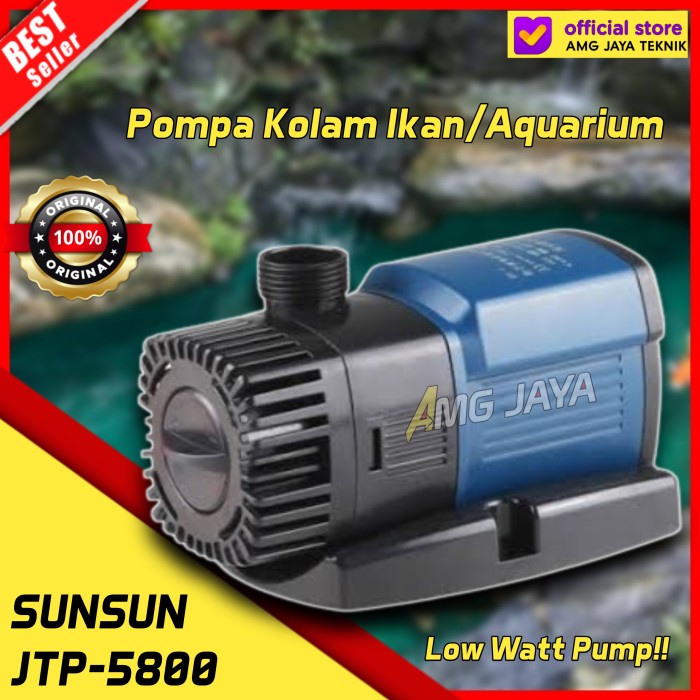 POMPA AIR KOLAM IKAN KOI SUNSUN JTP-5800/ POMPA AQUARIUM SIRKULASI AIR