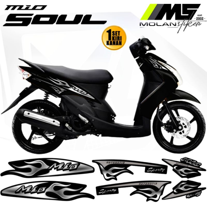 Decal Sticker Striping Variasi Mio Soul Api Mio Soul Karbu 2006-2012 Mio Soul 115 Mio Soul Lama/Old 