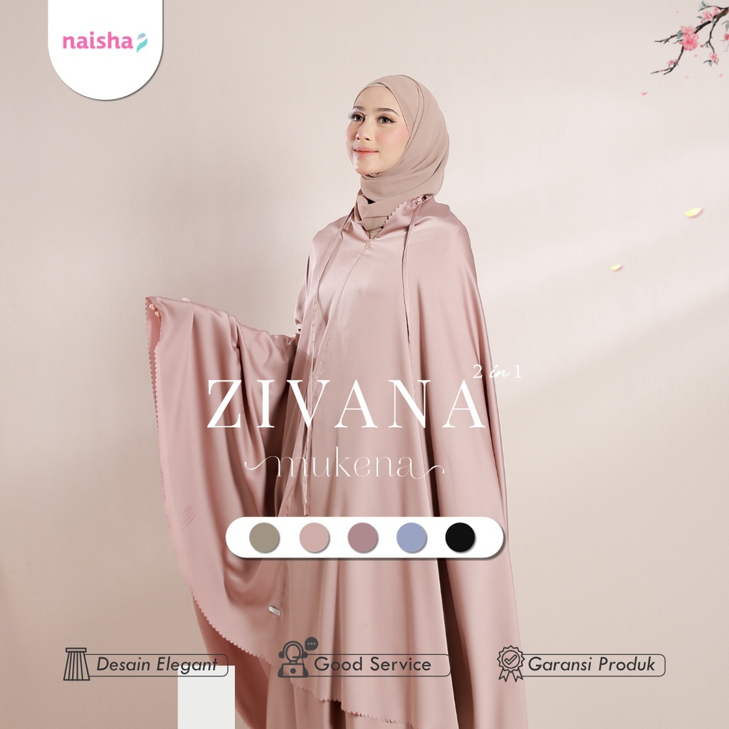 NAISHA OFFICIAL - Zivana Mukenah | Mukena Silk Mewah