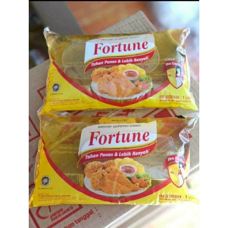 

Minyak Goreng Premium Kemasan Fortune Bantal 2L atau 1L x 2pcs (1L dapat 2pcs)